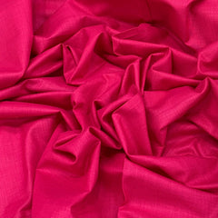 Rani Pink Plain Cotton Matka Fabric
