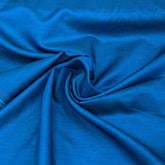 Prussian Blue Blue Plain Satin Linen Fabric