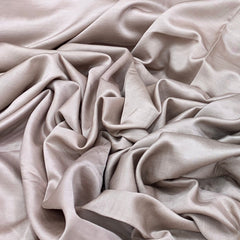 Nude Plain Satin Linen Fabric