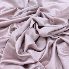 Dusty Purple Plain Satin Linen Fabric