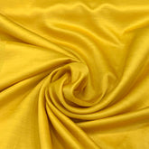 Haldi Yellow Plain Satin Linen Fabric
