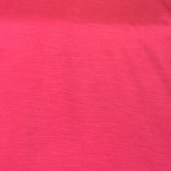 Carrot Pink Plain Satin Linen Fabric