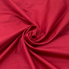 Maroon Plain Pure Silk Fabric.