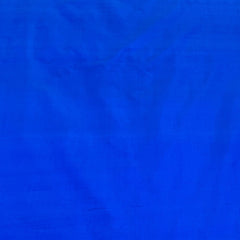 Azure Blue Plain Pure Silk Fabric