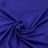 Dark Cobalt Blue Plain Pure Silk Fabric