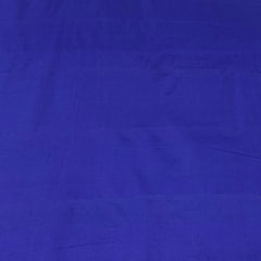 Dark Cobalt Blue Plain Pure Silk Fabric