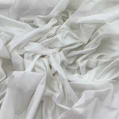 White Plain Pure Silk Fabric