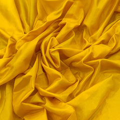Mango Yellow Plain Pure Silk Fabric