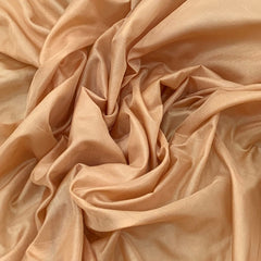 Sepia Gold Plain Pure Silk Fabric