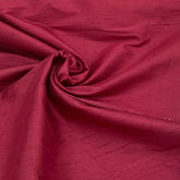 Dark Maroon Plain Raw Silk Fabric