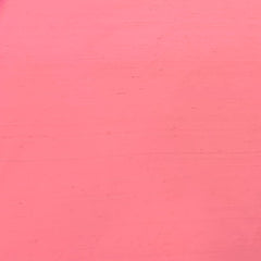 Dark Peach Plain Raw Silk Fabric