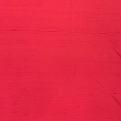Red Plain Raw Silk Fabric