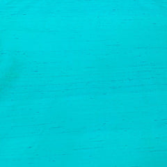 Turquoise Green Plain Raw Silk Fabric