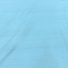 Aqua Blue Plain Raw Silk Fabric