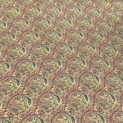 Linen Satin Printed Fabric
