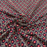 Royal Blue Slub Silk Zari Embroidery