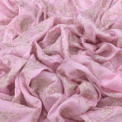 Chinon Chiffon Embroidery Fabric