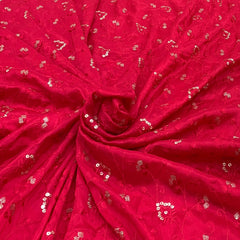 Chinon Chiffon Embroidery Fabric