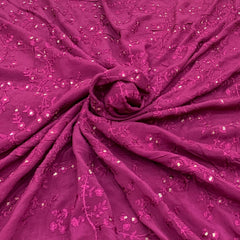 Chinon Chiffon Embroidery Fabric