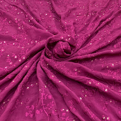 Chinon Chiffon Embroidery Fabric