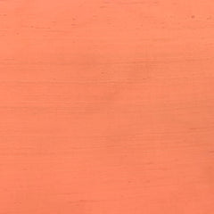 Light Orange Plain Raw Silk Fabric
