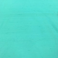 Aqua Green Plain Raw Silk Fabric