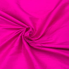 Fuchsia Pink Plain Raw Silk Fabric