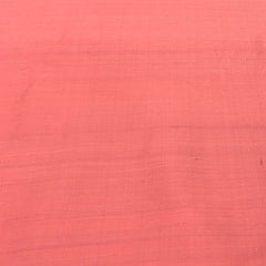 Peach Plain Raw Silk Fabric