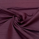 Dark Wine Plain Raw Silk Fabric