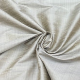 Cement Grey Plain Raw Silk Fabric