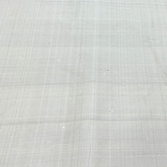 Cement Grey Plain Raw Silk Fabric