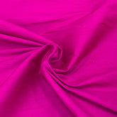 Magenta Pink Plain Raw Silk Fabric
