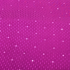 Magenta Pink Slub Silk Thread Mirrorwork Embroidery