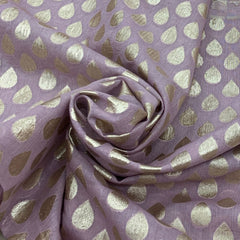 Light Mauve Chanderi Brocade