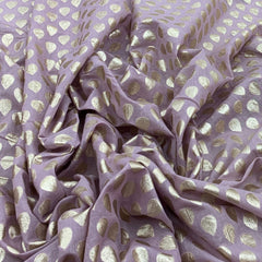 Light Mauve Chanderi Brocade