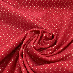 Red Chanderi Brocade
