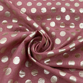 Carrot Pink Chanderi Brocade