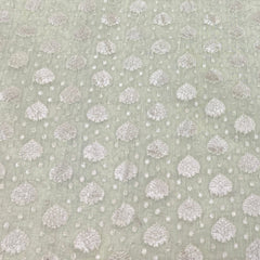Mint Green Chanderi Brocade