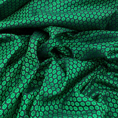 Green Floral Banarasi Brocade