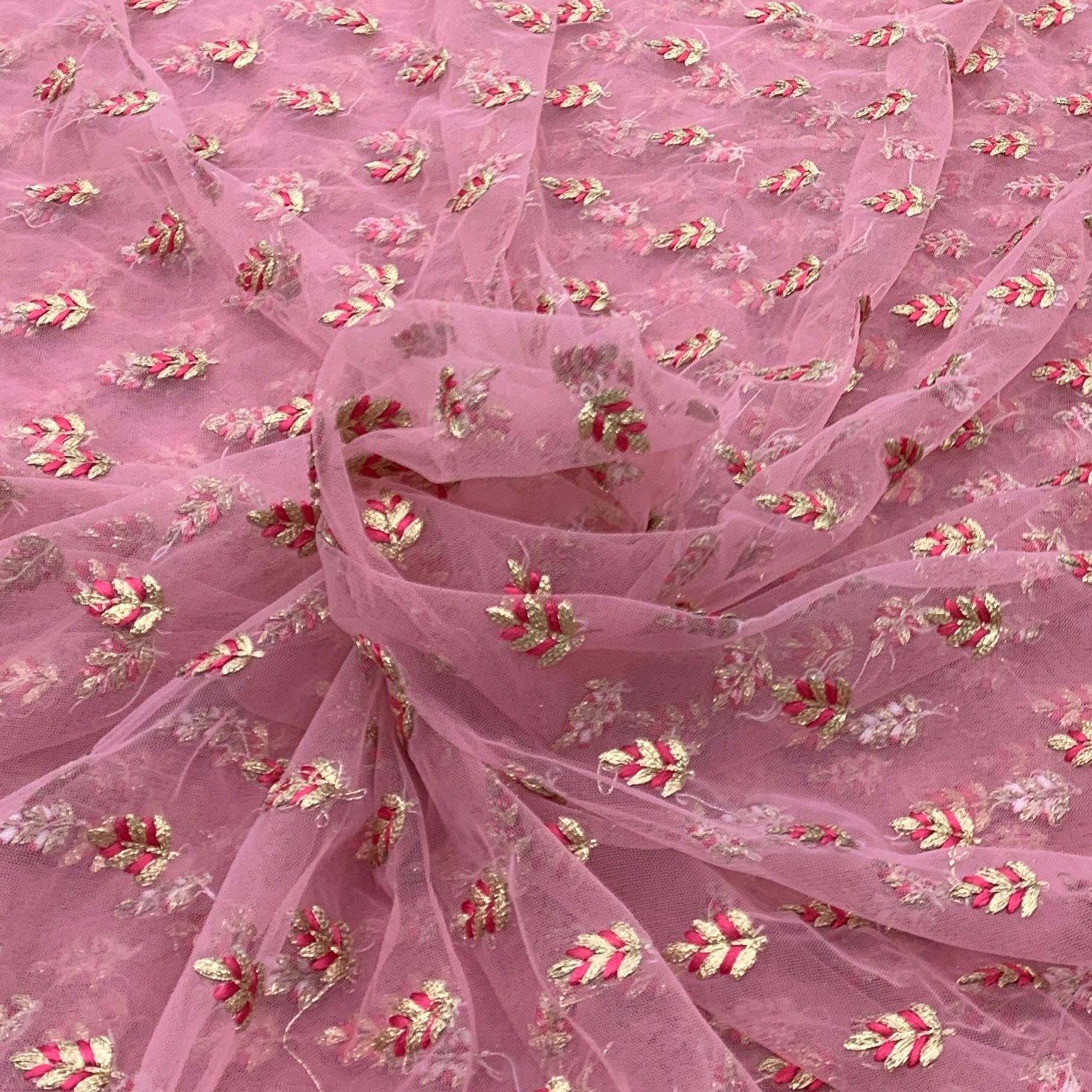 Buy Net Embroidery Fabric Online – Saroj Fabrics