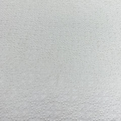 White Floral Dyeable Slub Silk Thread Embroidery