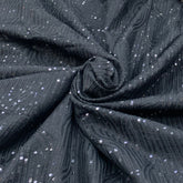 Slub Silk Embroidery Fabric