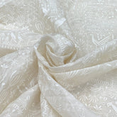 Off White Chanderi Thread Embroidery