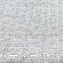 Off White Dull Gold Chanderi Embroidery