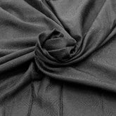 Black Chanderi Self Thread Embroidery