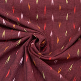 Ikkat Cotton Printed Fabric