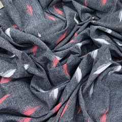 Ikkat Cotton Printed Fabric