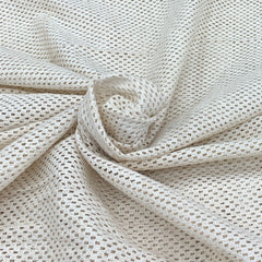 Off White Cotton Crochet Embroidery