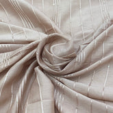 Light Onion Pink Embroidered Slub Silk