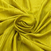 Yellow Sequins Thread Slub Silk Embroidery